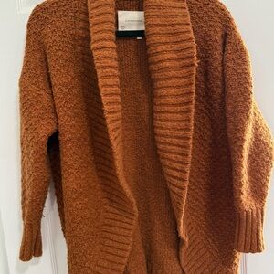Anthropologie Rust Cardigan Sweater